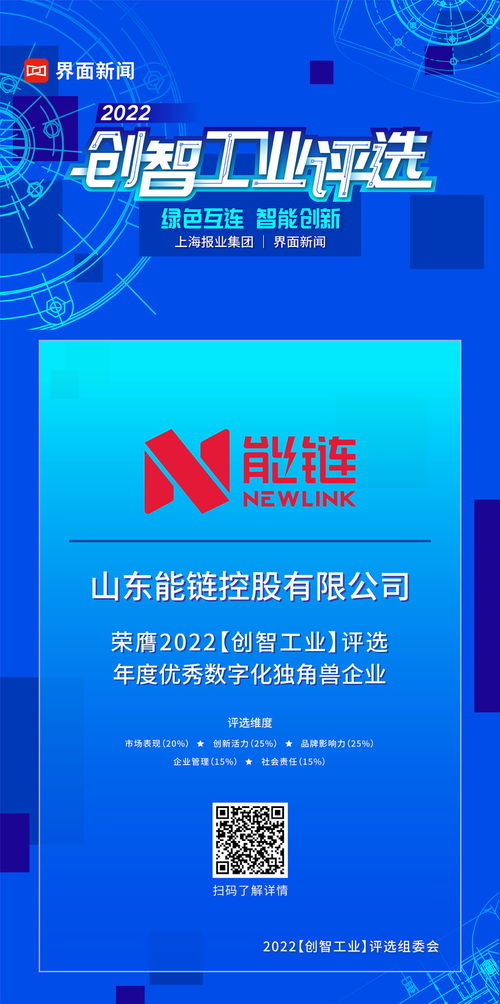 山東能鏈控股 以數(shù)字化之力，成就企業(yè)管理咨詢新典范——榮獲2022年度優(yōu)秀數(shù)字化獨角獸企業(yè)